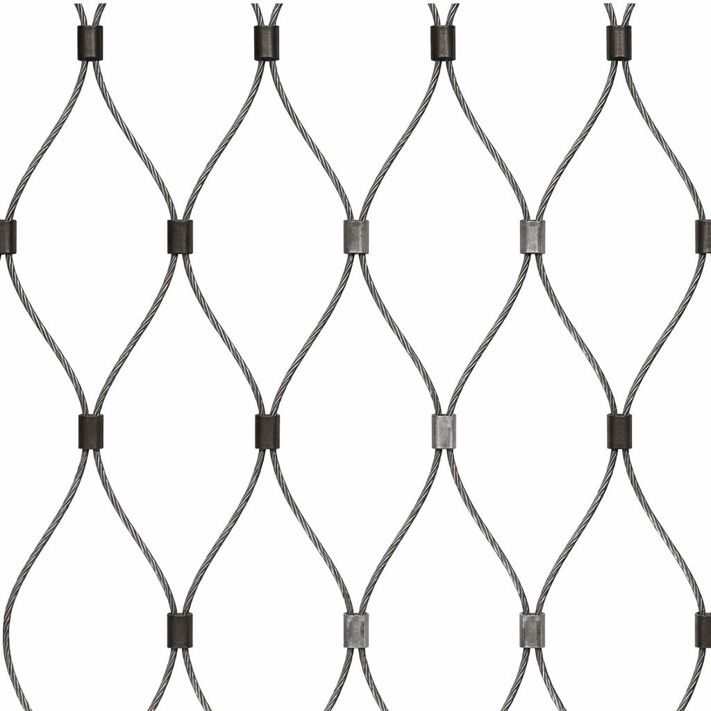 Stålvajernät för arkitektur