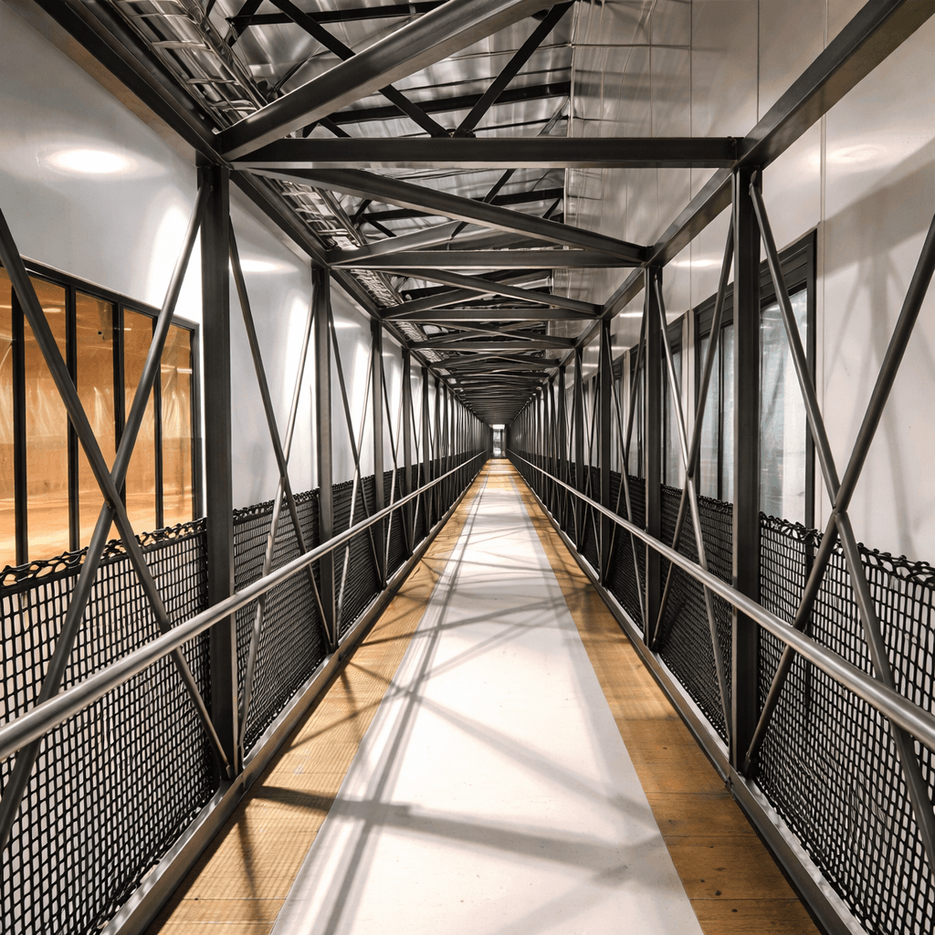 Skyddsnät i industriell miljö